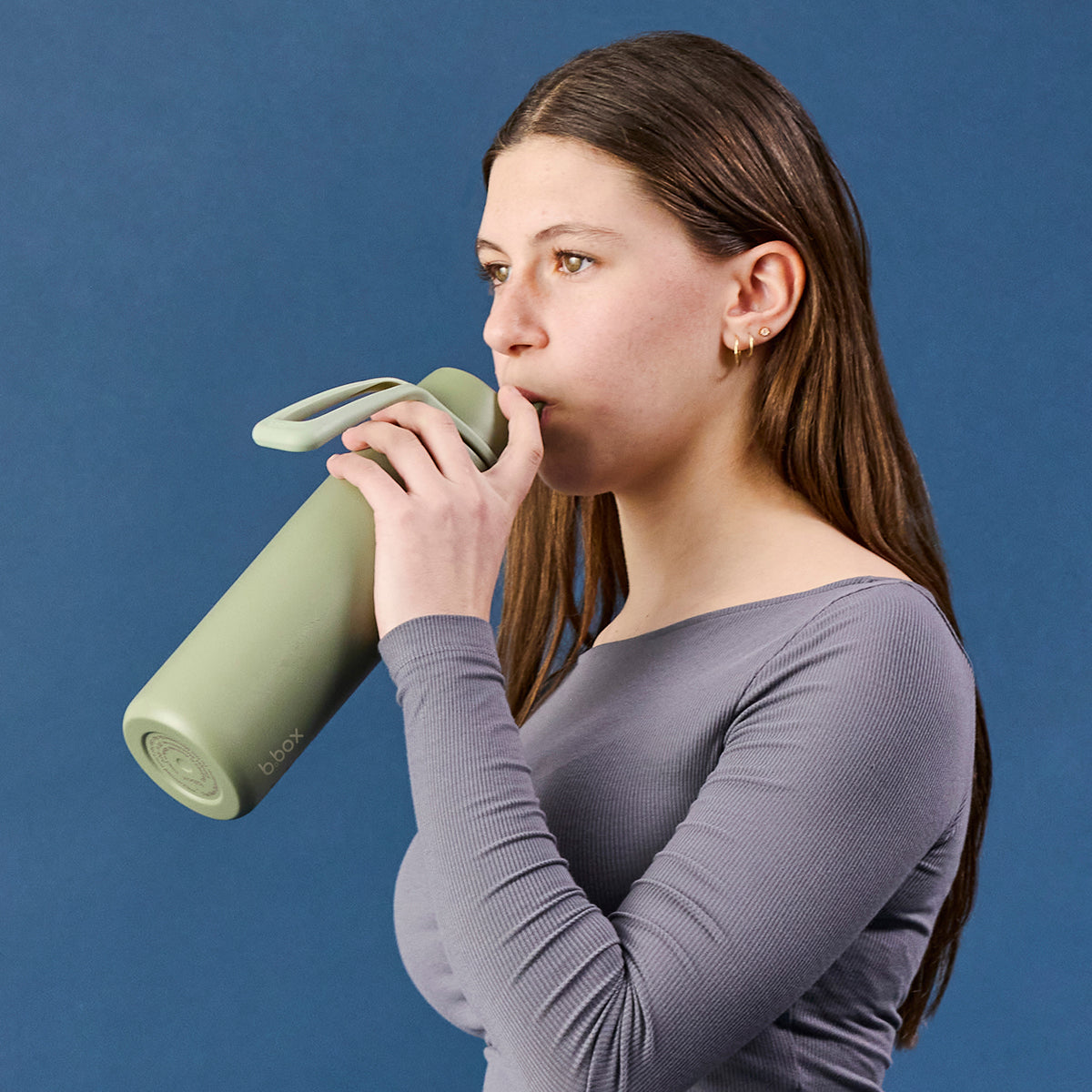 Bouteille isotherme Flip Top 690mL - olive