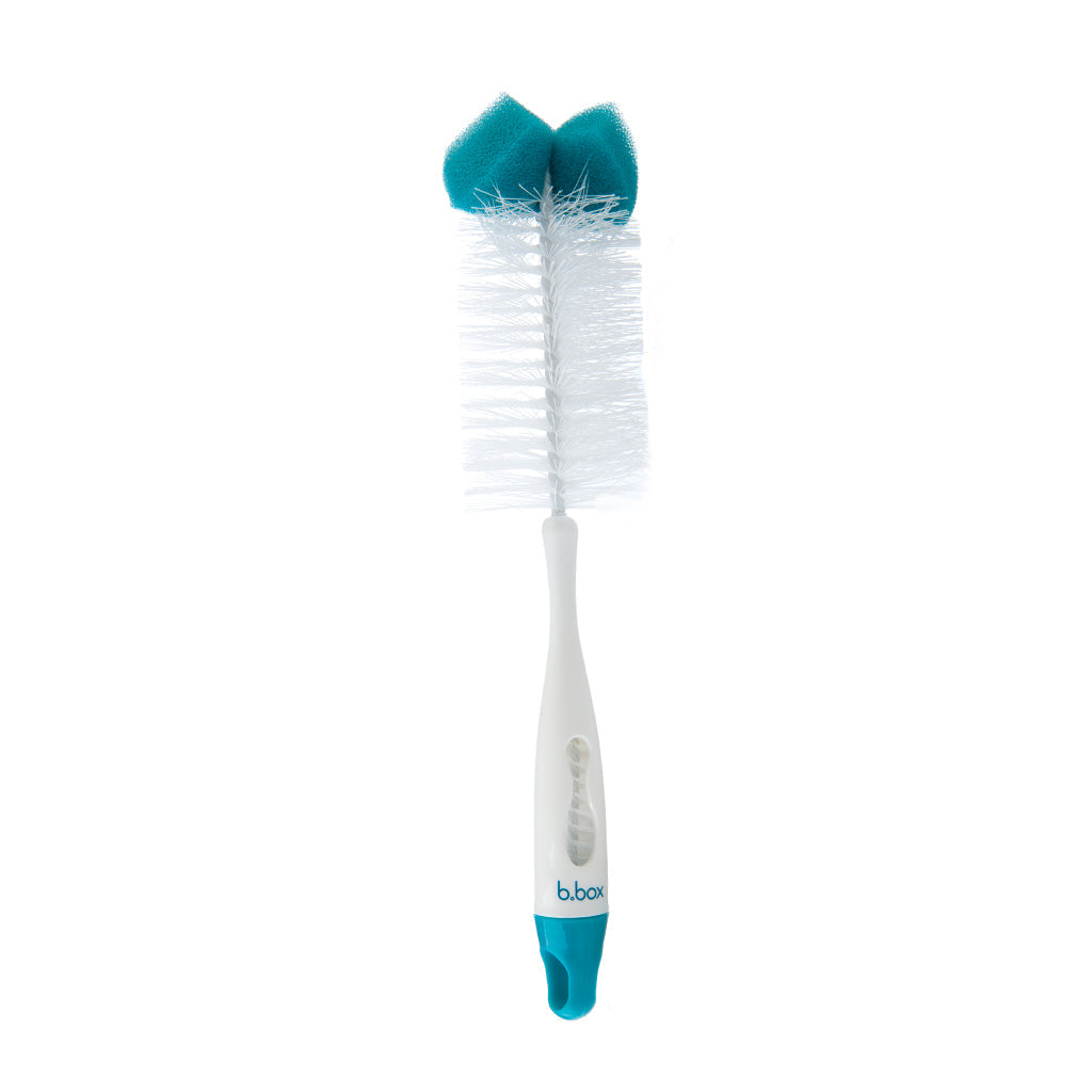 2-in-1 bottle and teat cleaner - aqua groove - b.box for kids
