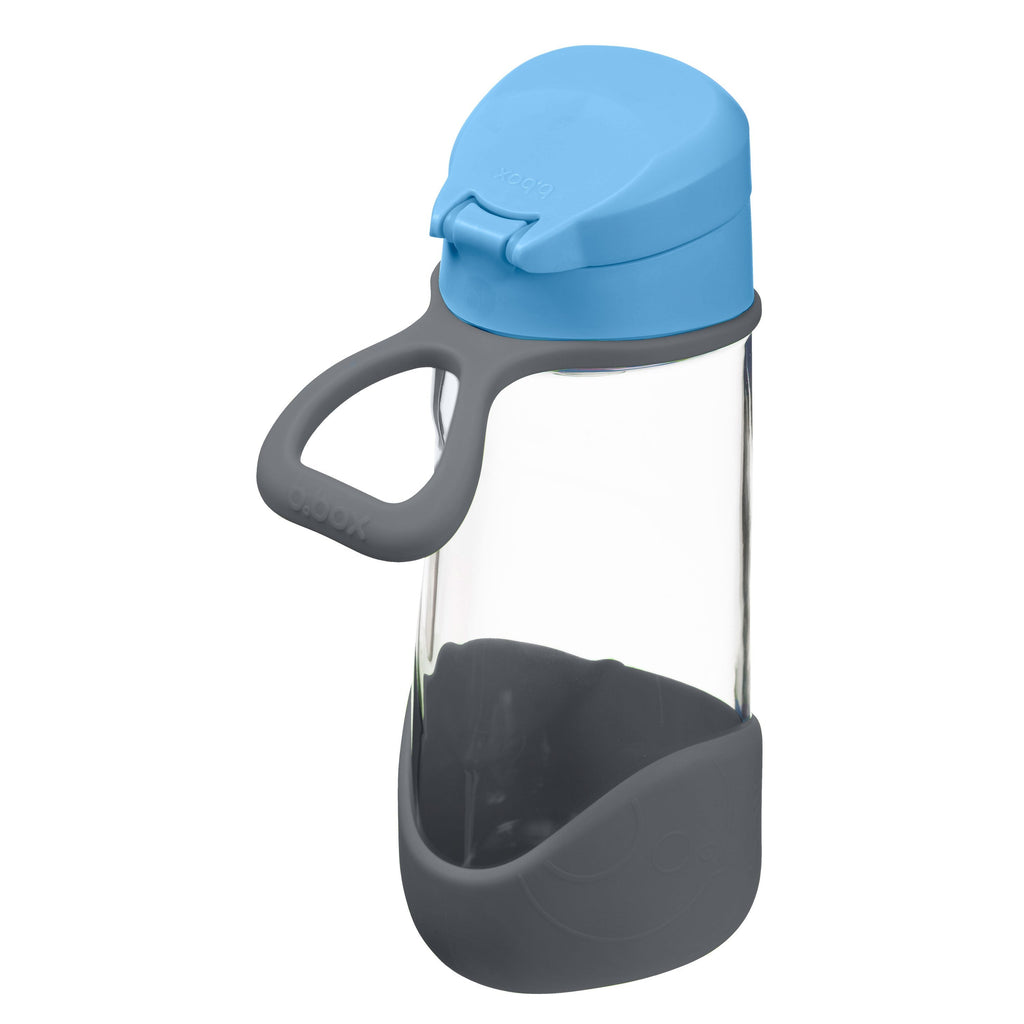 sport spout 450ml bottle - blue slate - b.box for kids