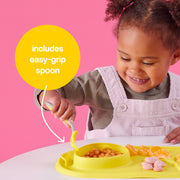 tapis de repas roll + go - lemon sherbet