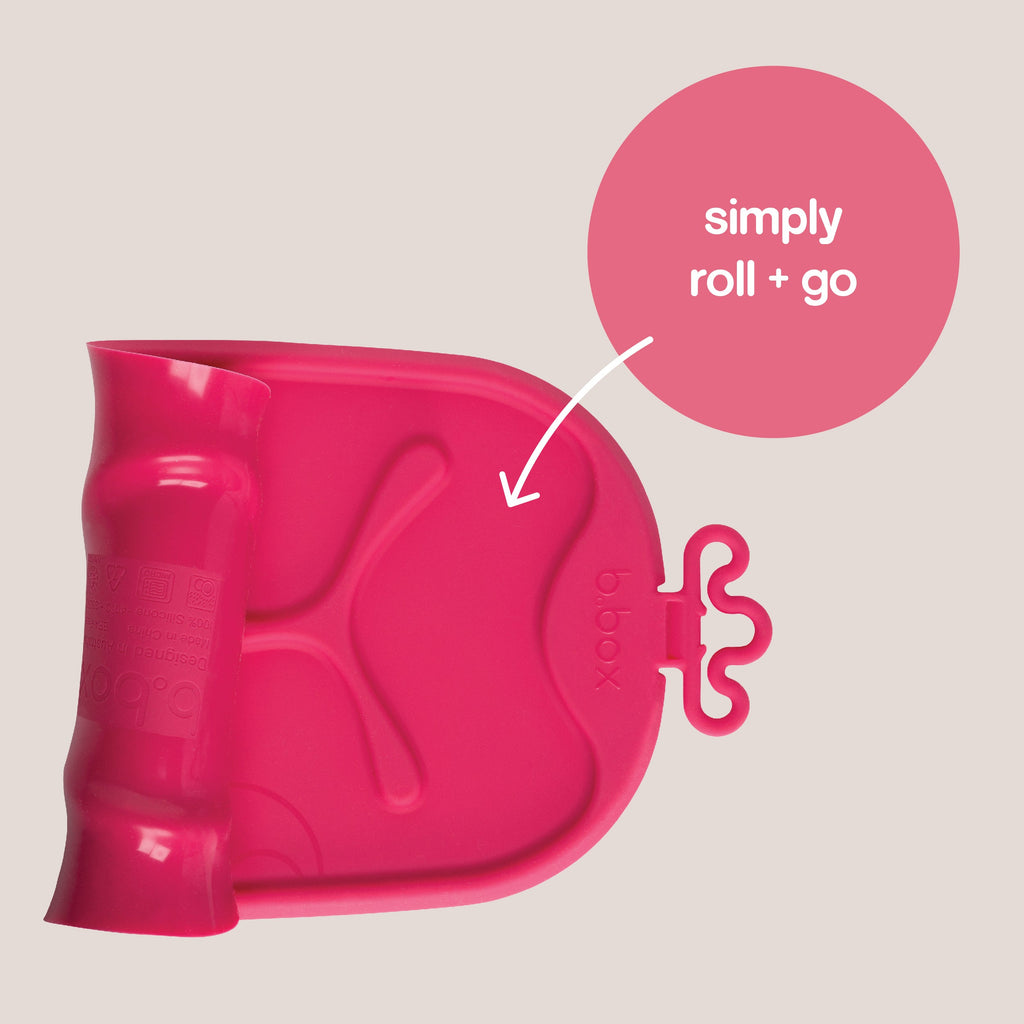 tapis de repas roll + go - milk-strawberry shake