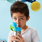 child with 350ml insulated drink bottle - ocean breeze - b.box for kids