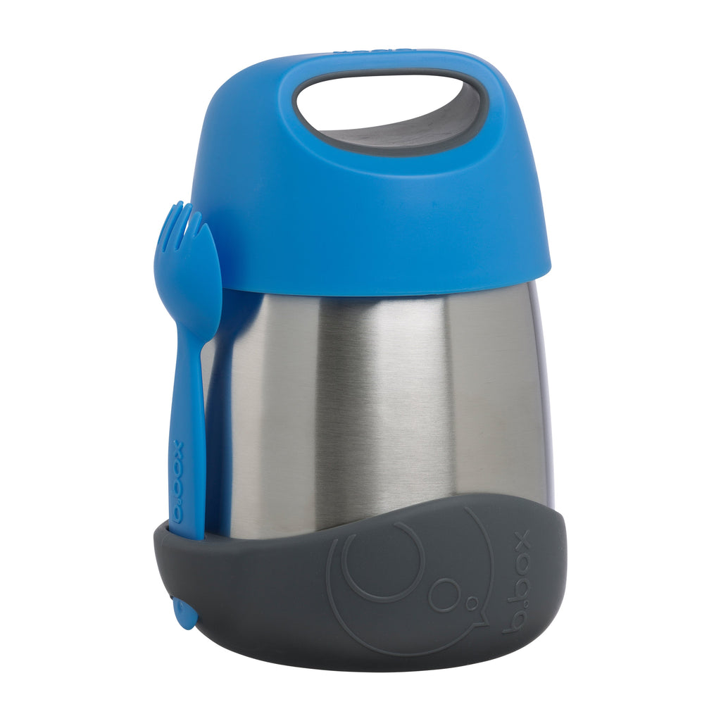 insulated food jar - blue slate - b.box for kids