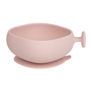 Bol + couvercle en silicone - blush