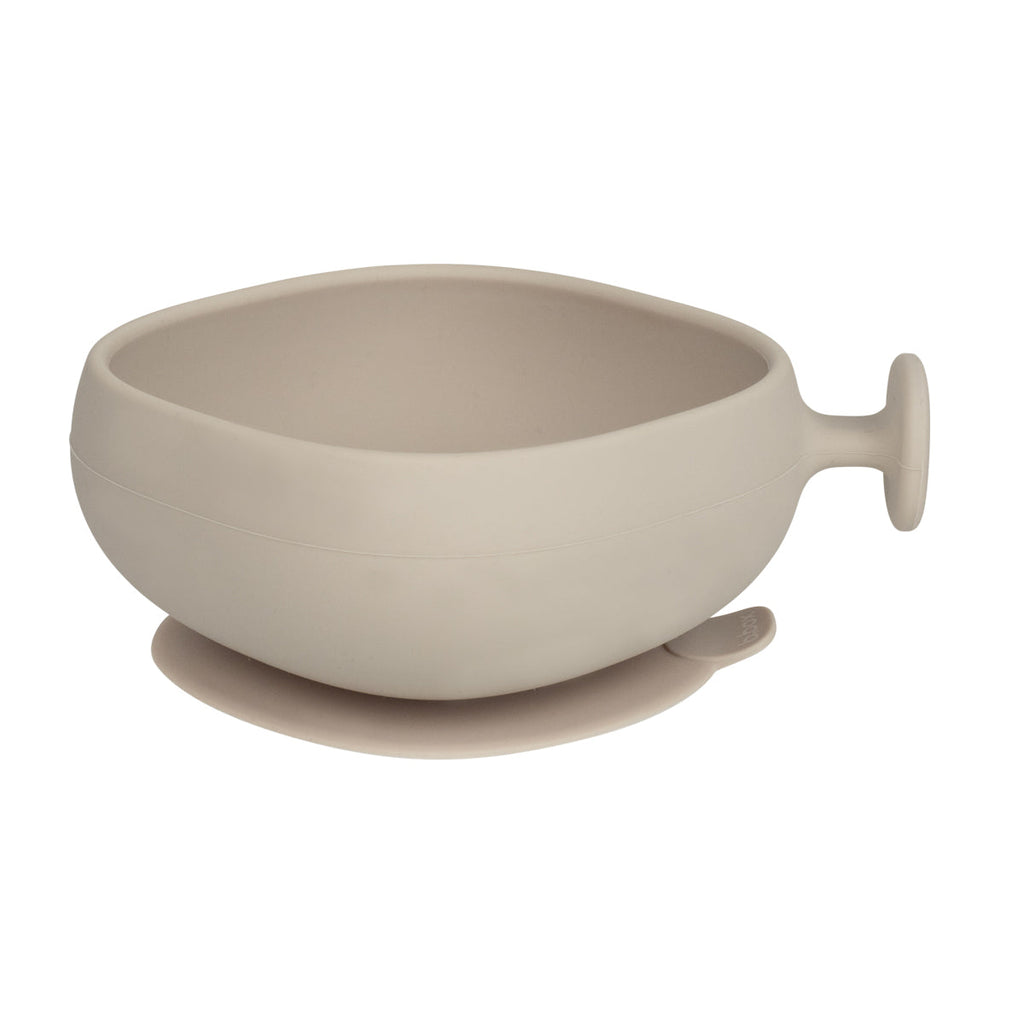 Bol + couvercle en silicone - latte