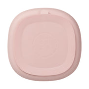Assiette + couvercle en silicone - blush