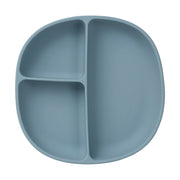 Assiette + couvercle en silicone - océan