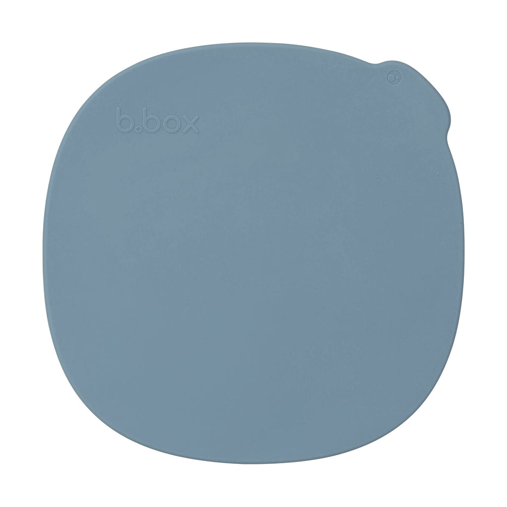 Assiette + couvercle en silicone - océan