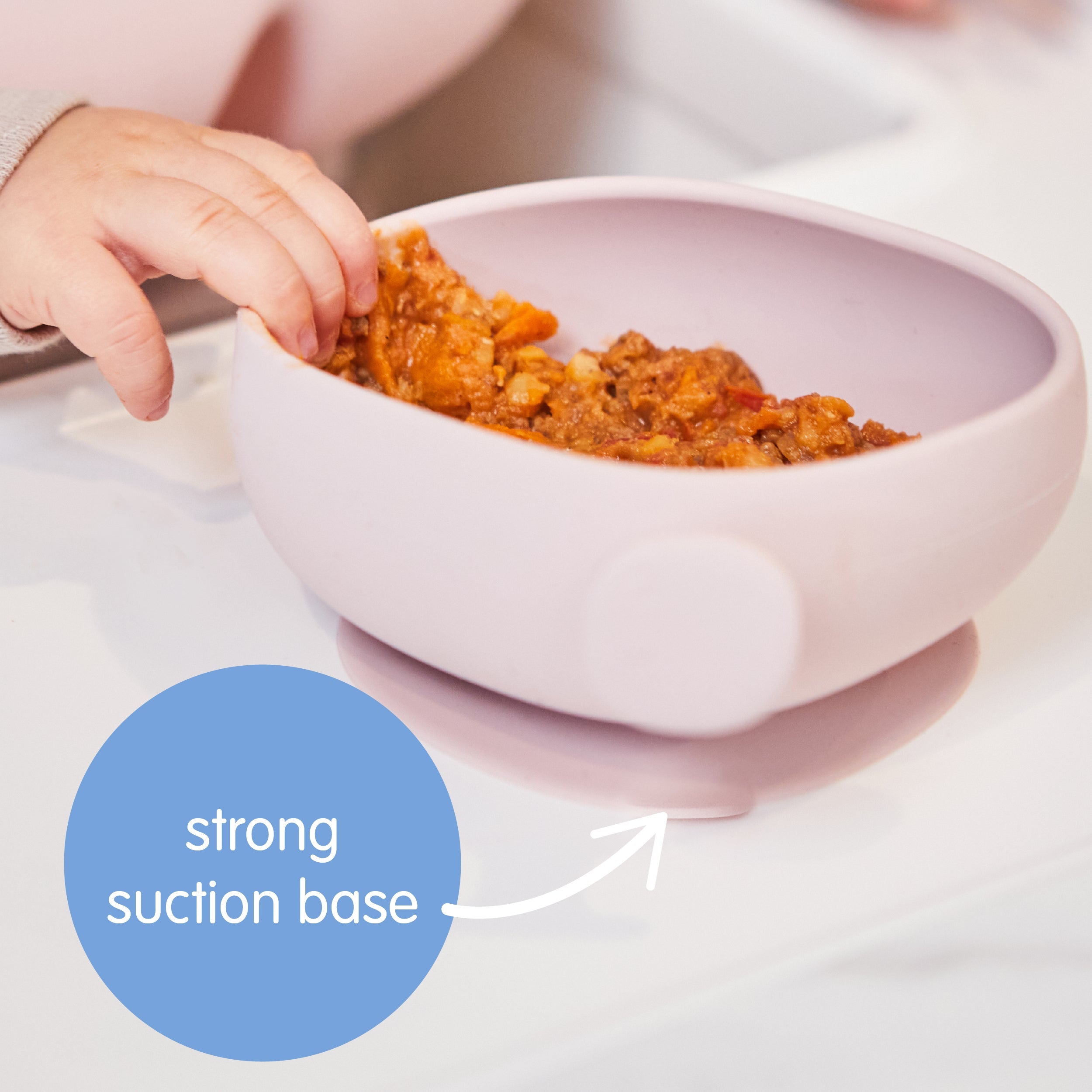 Bol + couvercle en silicone - sauge