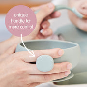 Bol + couvercle en silicone - blush