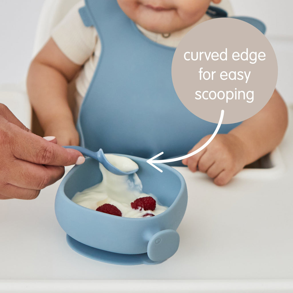 Bol + couvercle en silicone - latte