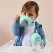 child with Bowl + straw - pistachio - b.box for kids