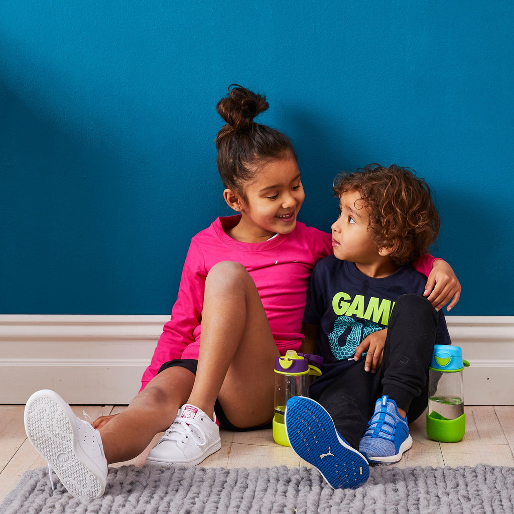 children with sport spout 450ml bottle - indigo rose - b.box for kids